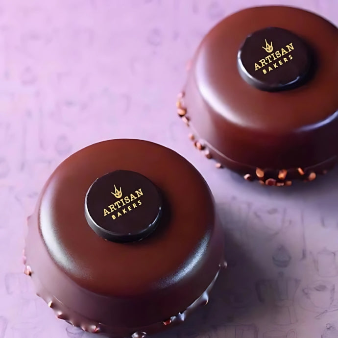 ARTISAN BAKERS BRANDED CHOCOLATE MADE FROM CUSTOM THERMOFORMED 3D CHOCOLATE TRANSFER SHEET